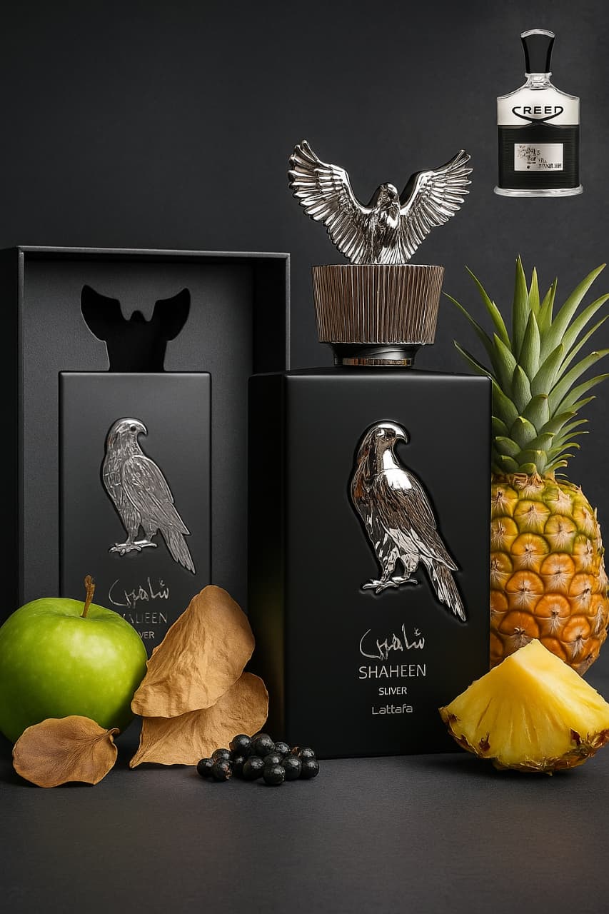 SHAHEEN SILVER BY LATTAFA PRIDE EDP CREED AVENTUS